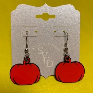 Fall Pumpkin Dangle Earrings